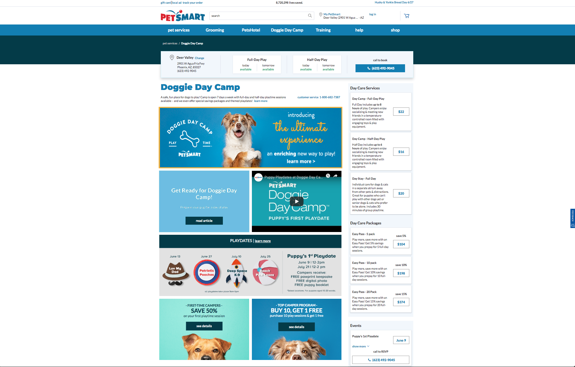 PetSmart Services Digital Experience & Booking Flow